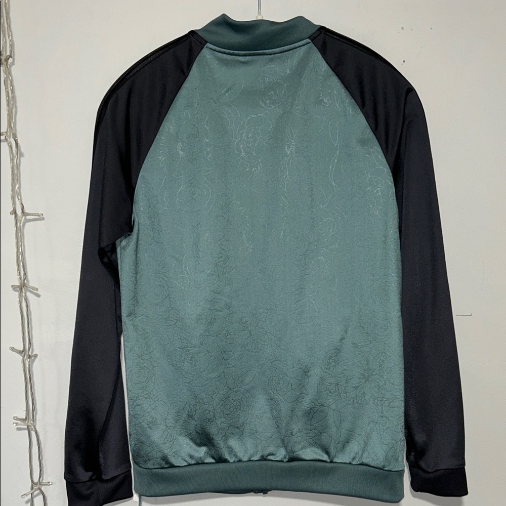 adidas Floral Zip Up Performance Track Jacket - M - Picture 2 of 7